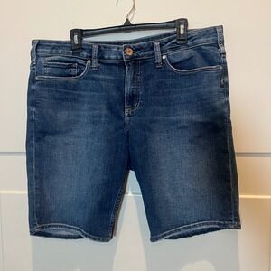 Silver‎ Jeans Co Suki Bermuda Women's Blue Denim Shorts Size 10